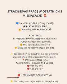 Staże dla osób które utraciły pracę