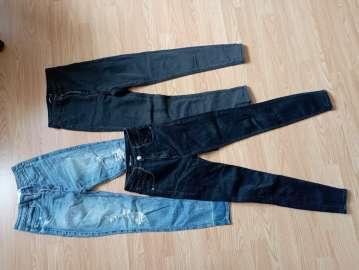 Spodnie jeansy 3 pary rozmiar 34