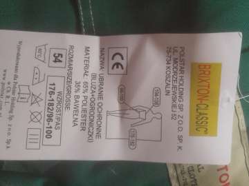 Ubranie robocze Brixton Classic Bluza+Ogrodniczki