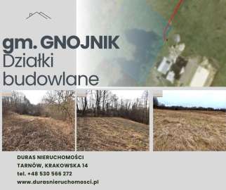 gmina Gnojnik działki budowlane od 23 tys