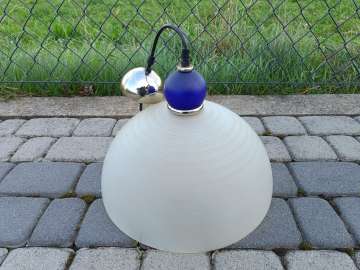 LAMPA wisząca sufitowa szklana / Średnica 38cm / Mleczne szkło