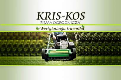 Wertykulacja ( naprawa ) trawnika . KRIS-KOS