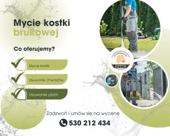 Mycie kostki brukowej