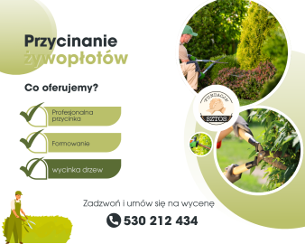 Wycinka drzew, przycinanie żywopłotów