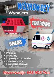 wódkowóz ambulans / straż nowość na wesele/imprezy do wynajęcia