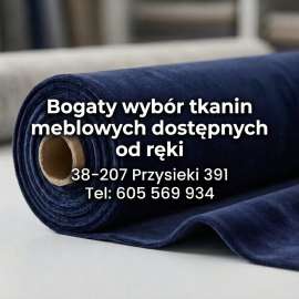 Bogaty wybór tkanin meblowych dostępnych od ręki