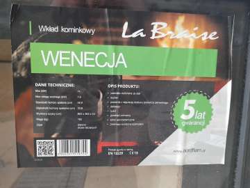 Wkład kominkowy z płaszczem wodnym 14KW