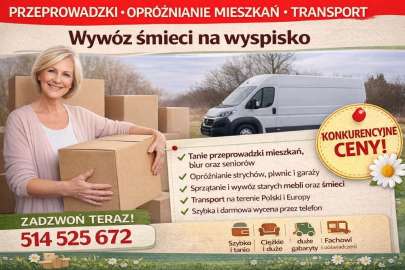 Przeprowadzki, Opróżnianie mieszkań, strychów, piwnic, Wywóz PSZOK