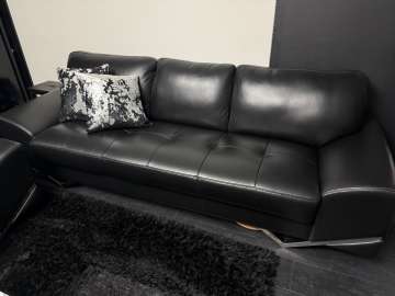 Zestaw wypoczynkowy skórzany komplet sofa dwa fotele verdi collectione