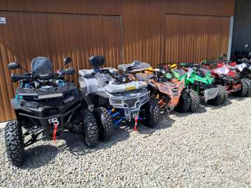 Nowe Quady 110, 125, 150, 200 mocne ramy wyciągarka, alufelgi Max Moto