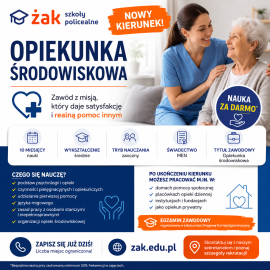 Opiekunka środowiskowa Nowy kierunek w Jaśle