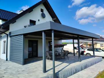 Zadaszenia, domki ogrodowe, carporty, wiaty z aluminium ALUBRAM