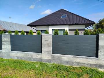 Ogrodzenie aluminiowe. Model Legenda --> bez prześwitu