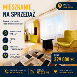 Mieszkanie z potencjałem blisko centrum Jasła