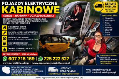 serwis naprawa skuterów inwalidzkich shoprider, wózków, rotorów, mobil