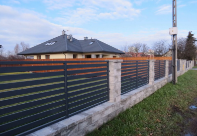 Przęsło ogrodzeniowe stal D 02 ocynk+kolor dowolny wymiar