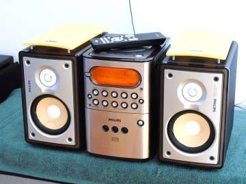 Sprawna wieża Philips MC-M250 pilot kolumny, WYSYŁKA.