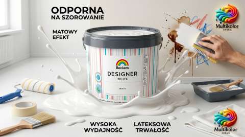 Beckers Designer We 10L Biała Lateksowa Jasło