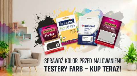 Testery farb Magnat, Beckers, Śnieżka, Dekoral Multikolor Jasło
