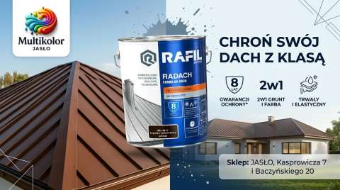 Farba na dach Radach Rafil poliwinylowa 2w1 różne kolory i pojemności