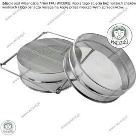 Sito do miodu płaskie podwójne śr. 20cm filtr do miodu cedzidło
