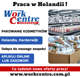 Pakowanie kosmetyków (k/m) Oferta pracy w Holandii