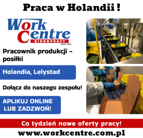 Pracownik produkcji - produkcja posiłków (k/m) Oferta pracy w Holandii