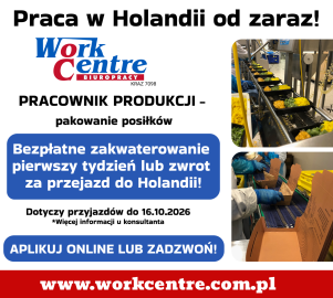 Pracownik produkcji - produkcja posiłków (k/m) Oferta pracy w Holandii