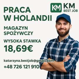 praca holandia produkcja magazyny single i pary stawka 18,69 euro