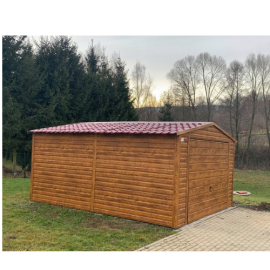 Garaż blaszany 3.5x6 Brama 1,90 Blachodachówka
