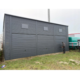 Garaż blaszany 10x7 - Brama 2.50