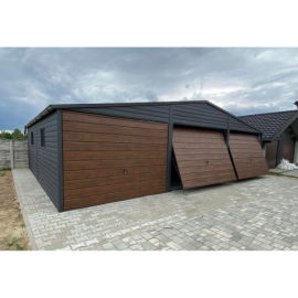 Garaż blaszany 9x6 - Brama 1.90 + automaty
