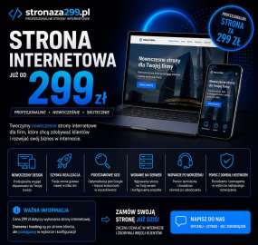 Strona internetowa za 299 zł - gotowa w 24h | Wystawiamy faktury