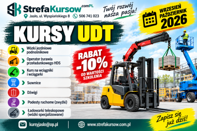 Jesienne kursy UDT Wrzesień i Październik 2026 rabat -10%