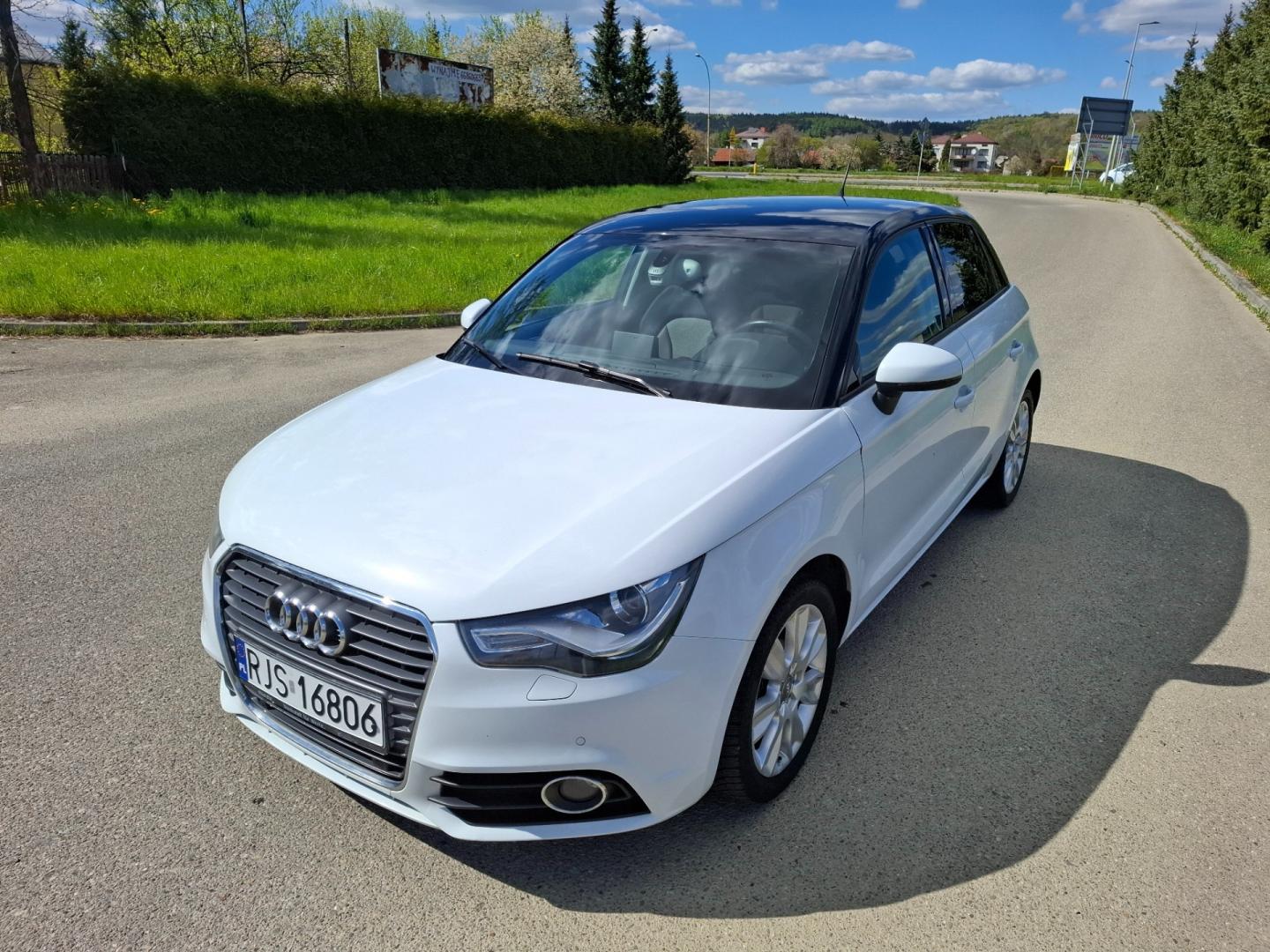 Audi A1 2.0 TDI 143KM 2012r Led Bi-Xenon Navi 2x Alu Biała 5 Drzwi