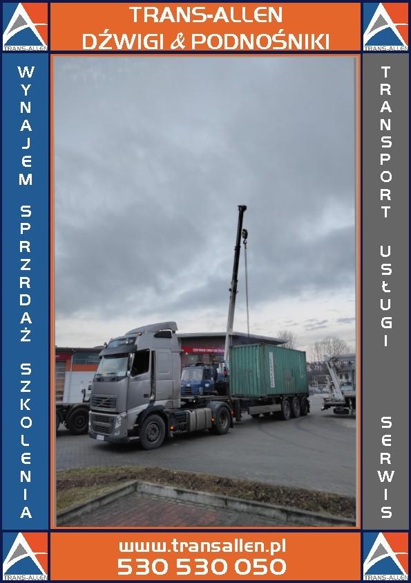 Załadunek Rozładunek Transport kontenerów maszyn Jasło Jedlicze Krosno