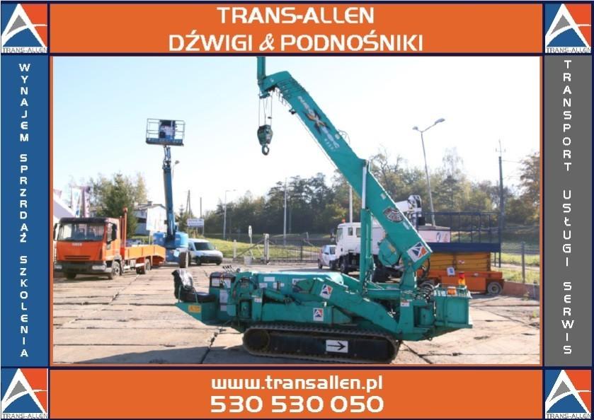 Mini żuraw dźwig gąsienicowy 12m 3T wynajem Jasło Krosno