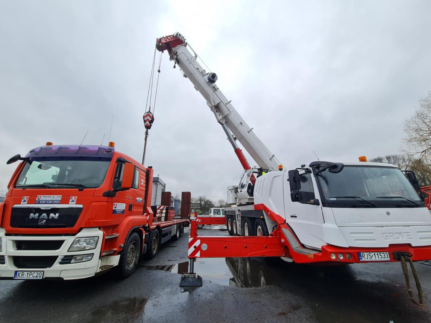 Dźwig 100t Żuraw samojezdny 100 ton Jasło Jedlicze Krosno Sanok