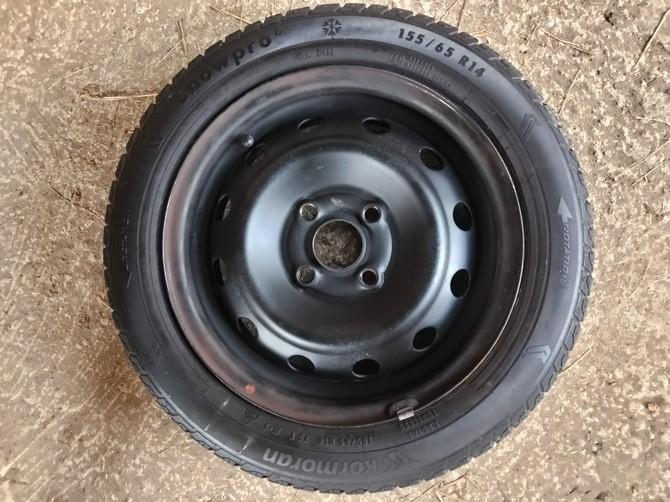 felgi stalowe z TPMS  Kia / Toyota 4x100 155/65 R14