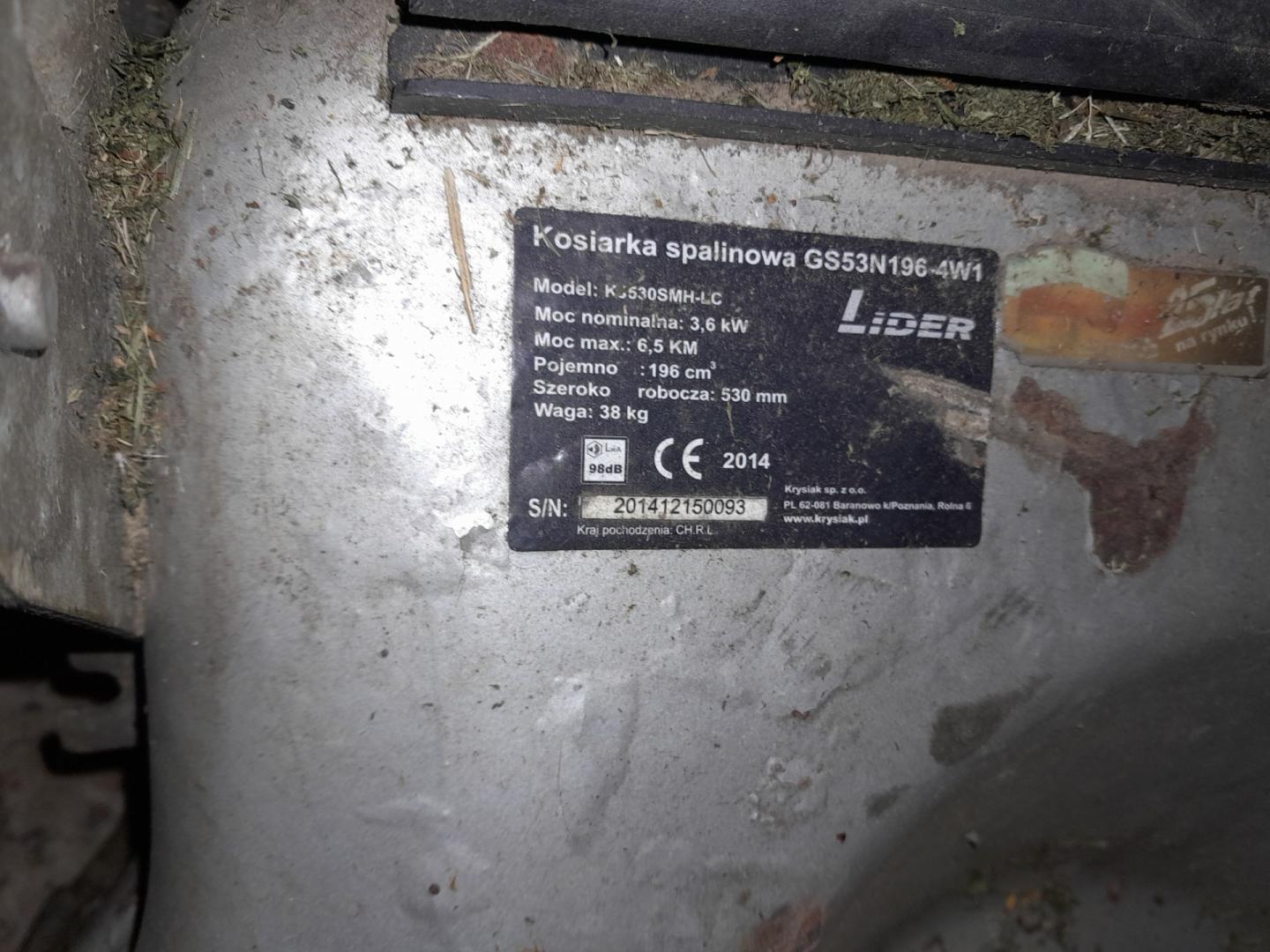 Kosiarka Lider 530 4W1