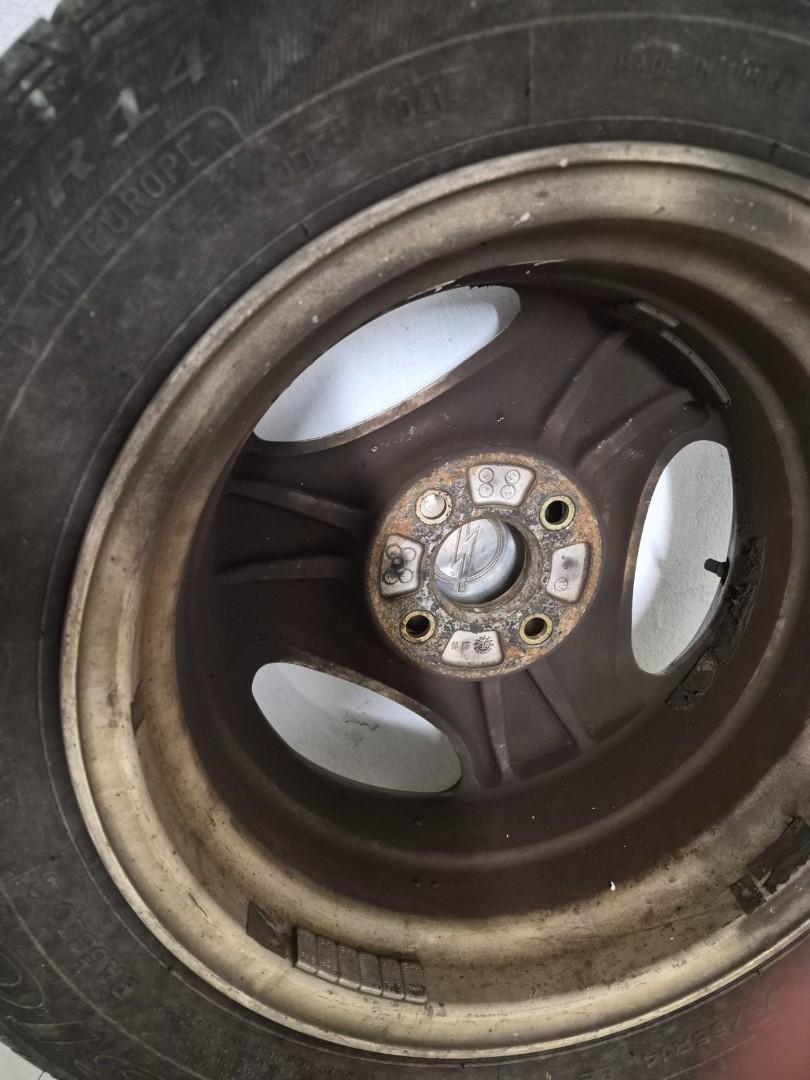Felgi aluminiowe Opel Corsa C 14 - komplet 4 szt. z oponami
