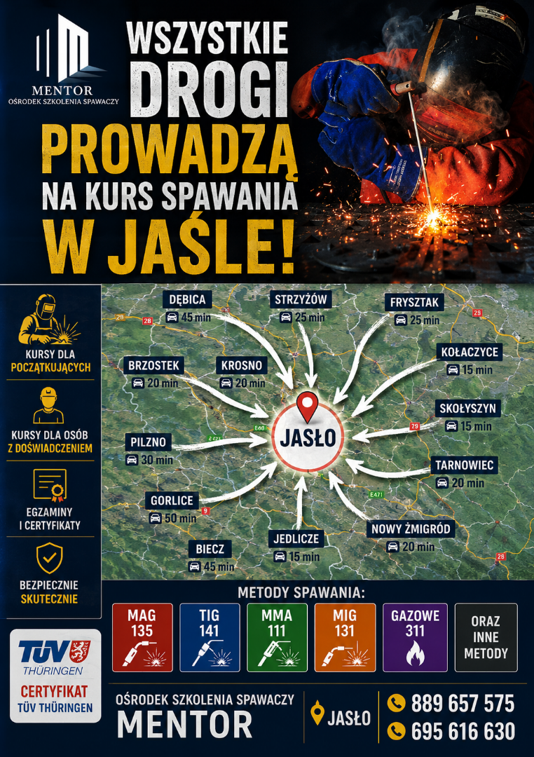 kursy spawania w jaśle - start we wrześniu