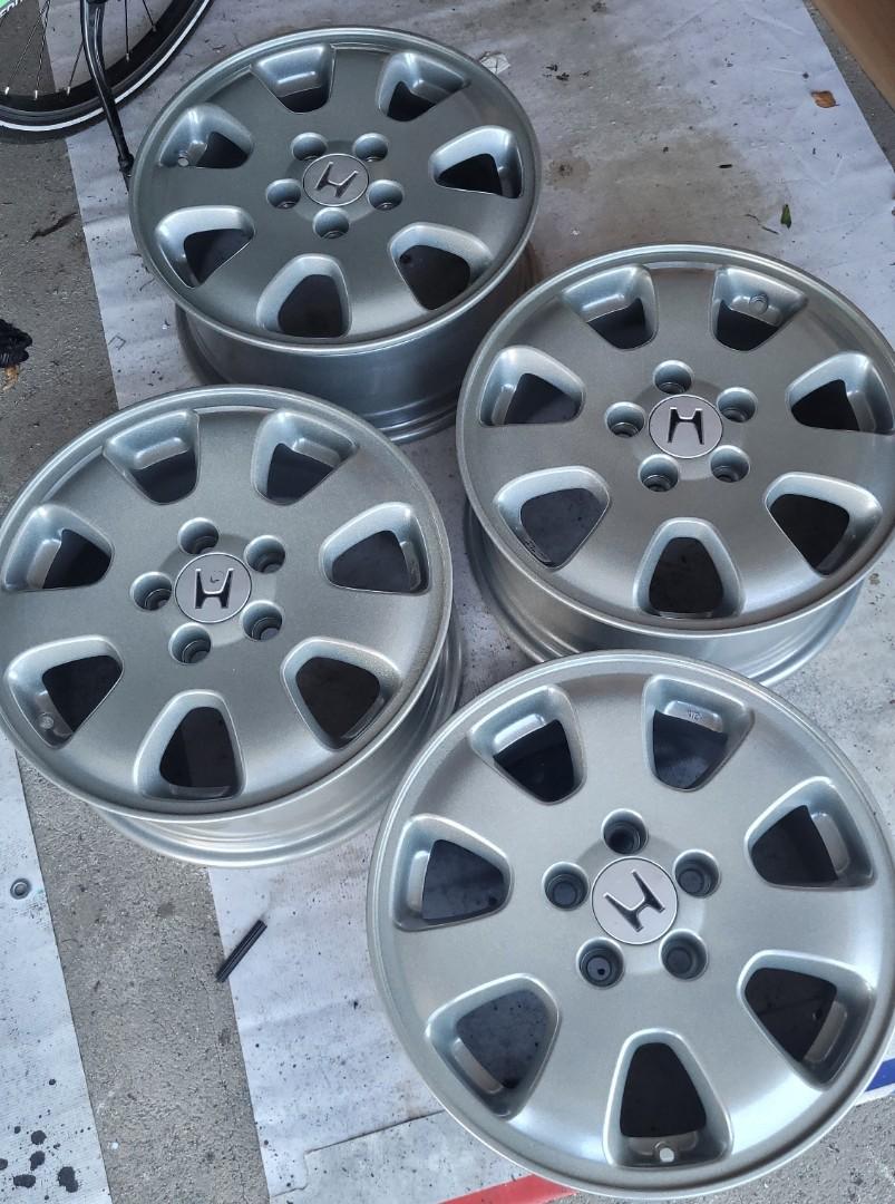 Komplet felg aluminowych 16" do honda po odnowieniu
