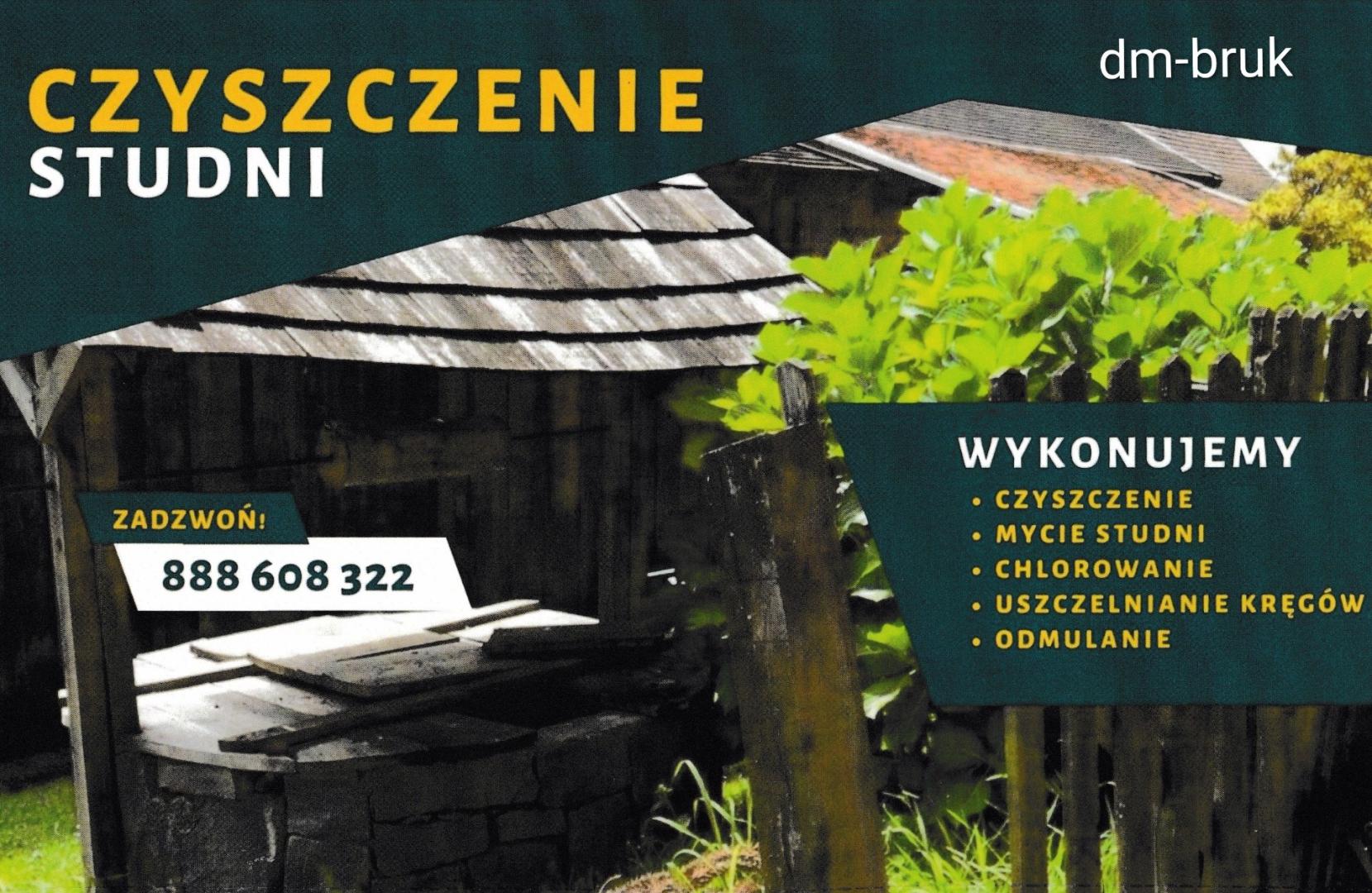 Przegląd Czyszczenie Dezynfekcja Studni