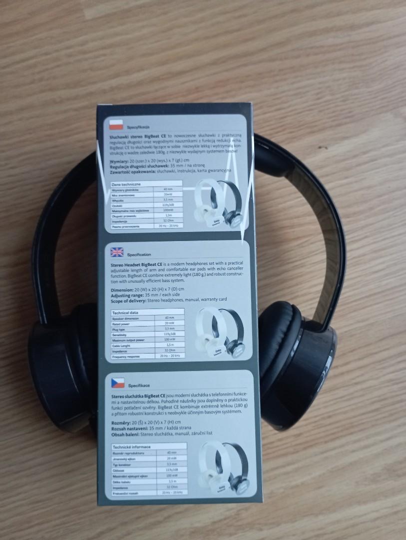 Słuchawki stereo BigBeat CE