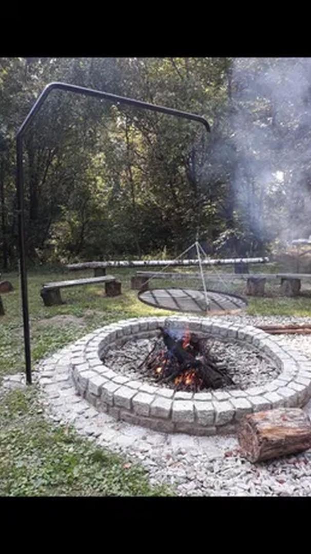 Grill na żurawiu kratka, ruszt