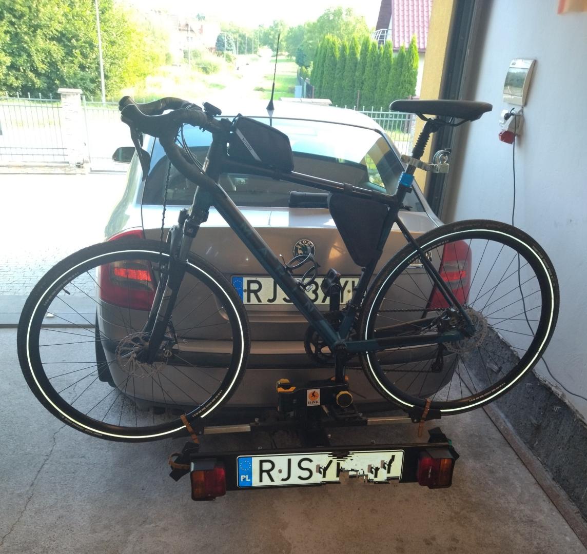 Bagażnik rowerowy na hak, solidny, kompletny, zadbany, na 2 rowery