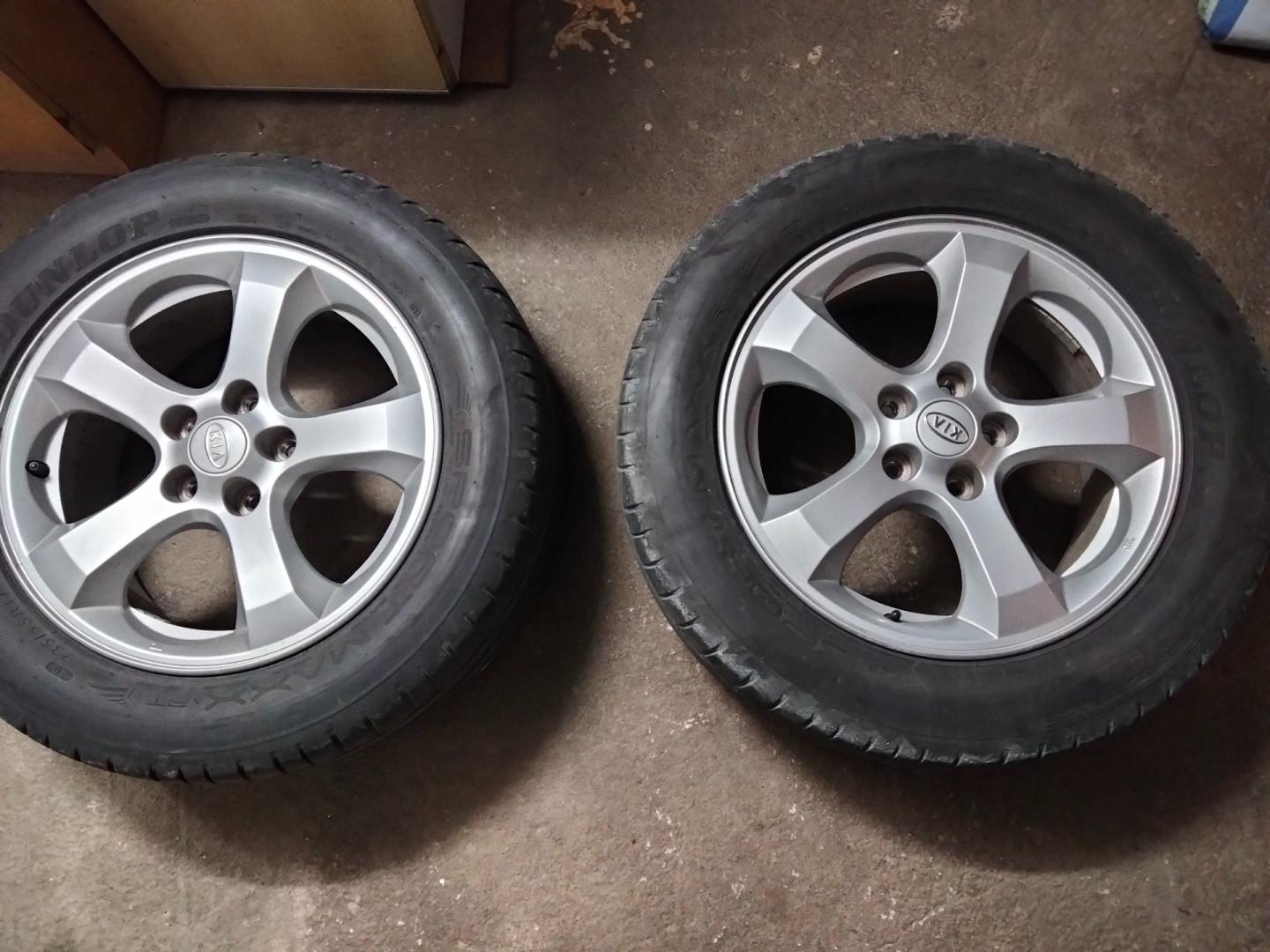 Koła 4 szt felgi 5x114.3 17 opony DUNLOP 235x55 lato