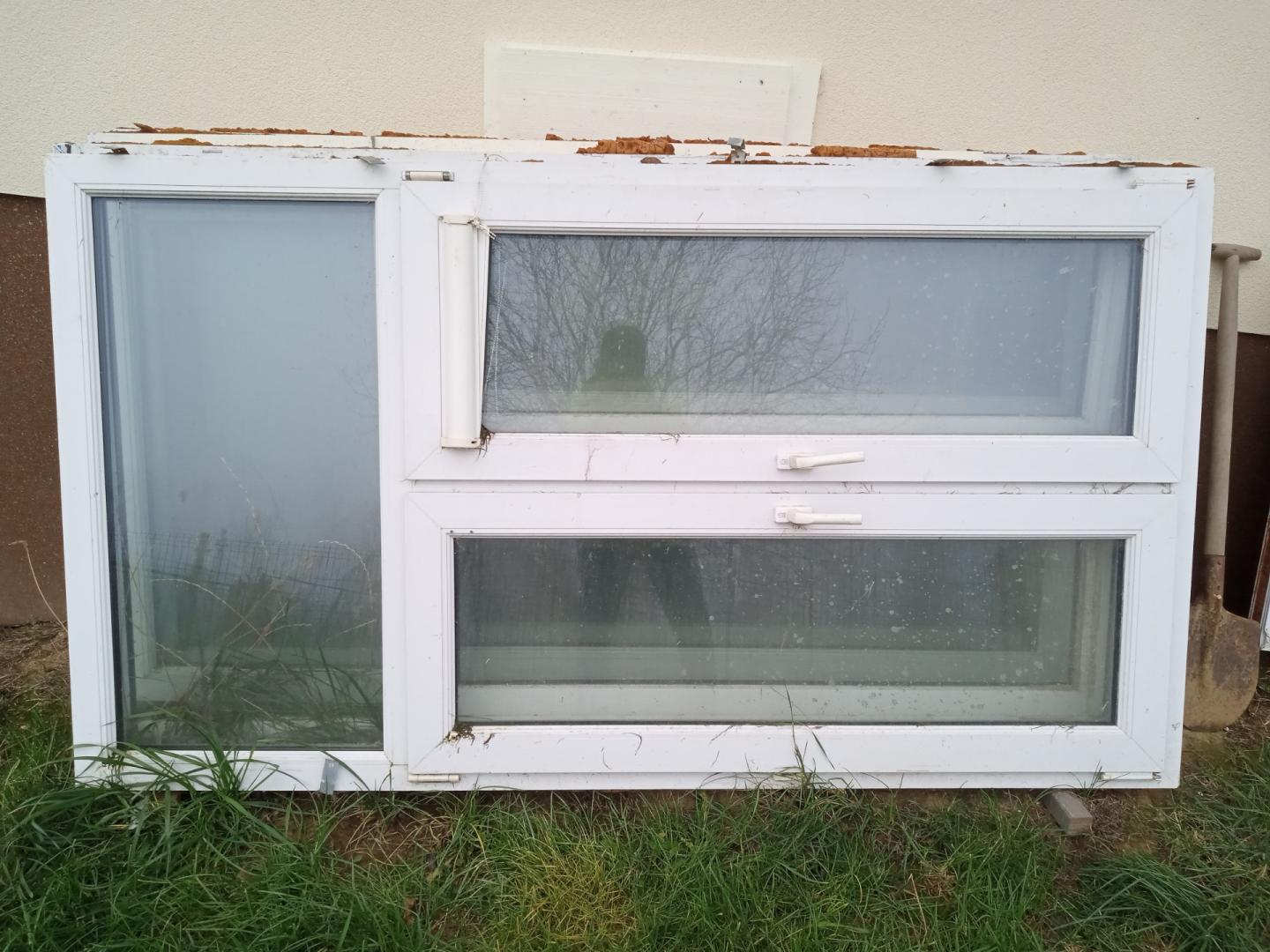 Okna okno plastikowe PCV 114 cm x 205 cm - 4 szt.