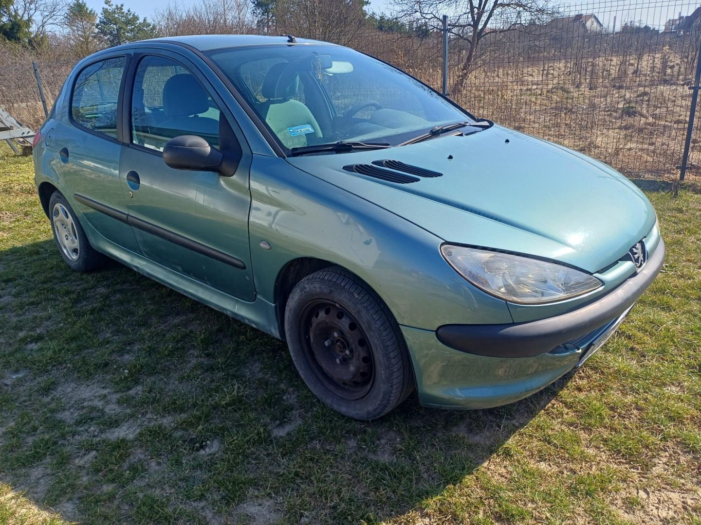 Zielony Peugeot 206
